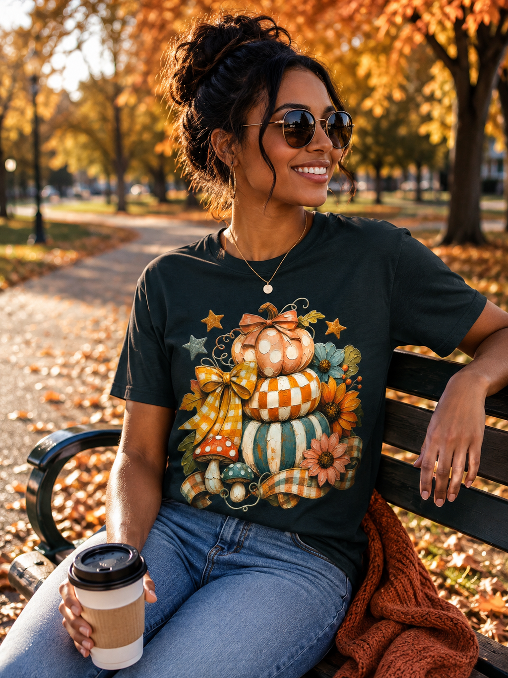Pumpkin Patch & Bows Fall Tee