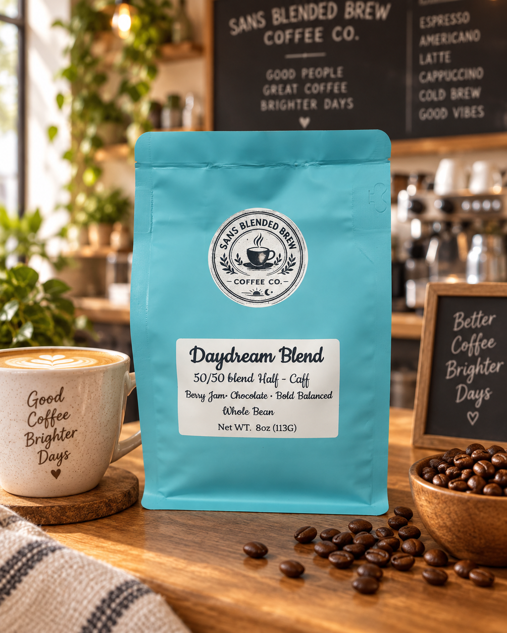 Daydream Blend Half-Caff Coffee ☕💙