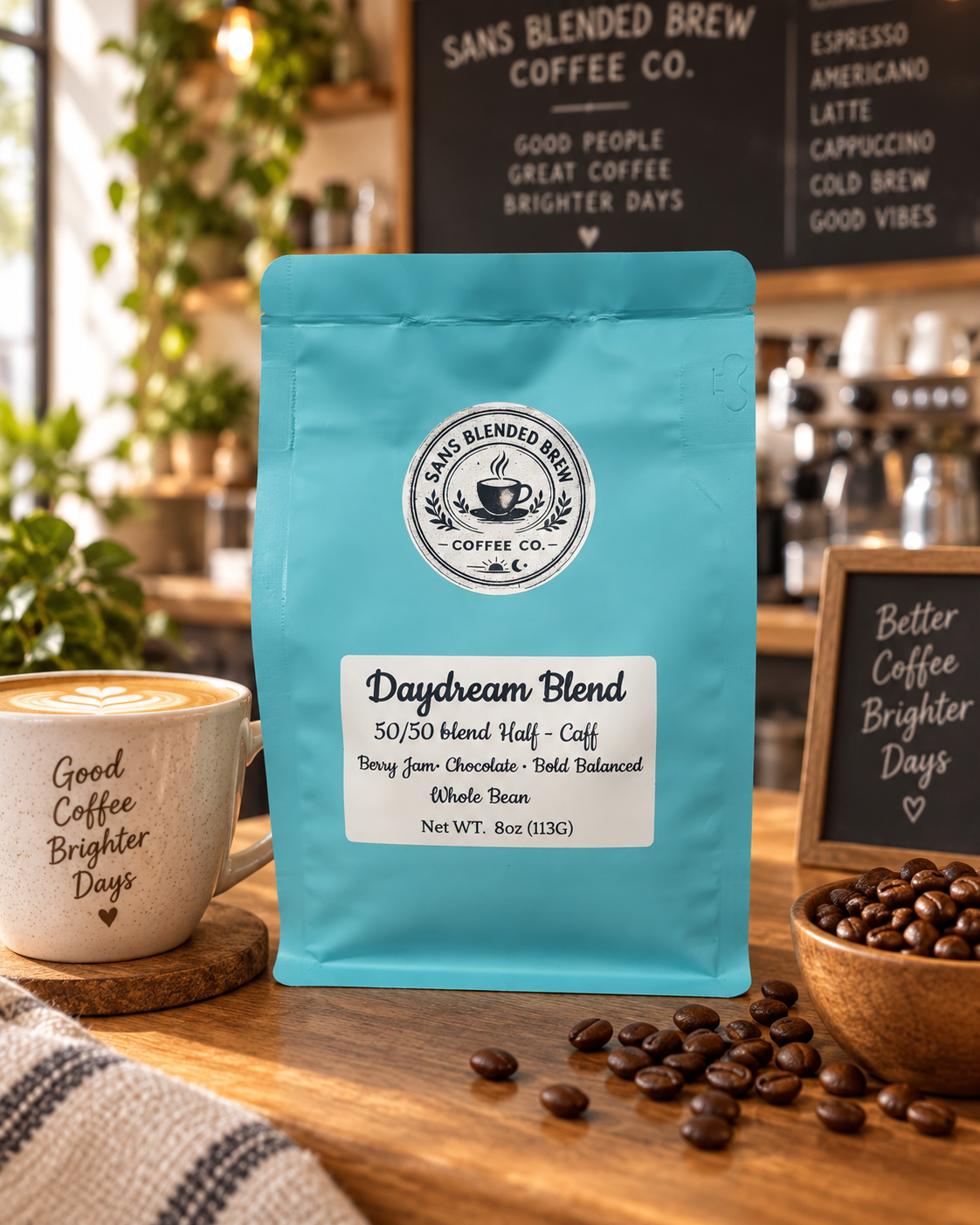 Daydream Blend Half-Caff Coffee ☕💙
