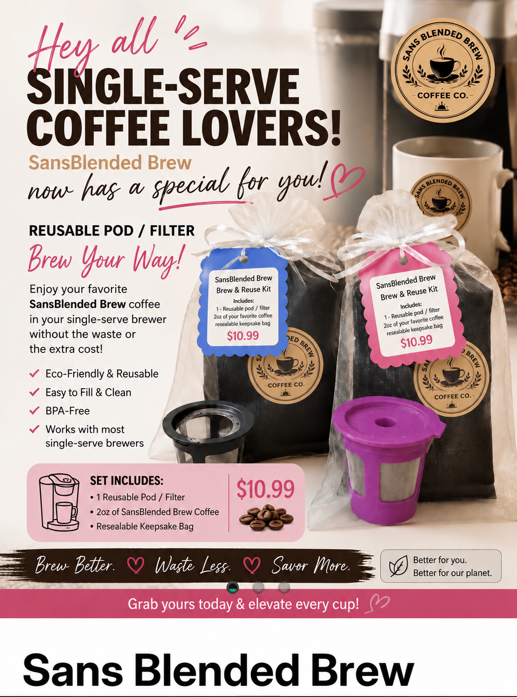 Sans Blended Brew Brew & Reuse Kit