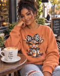 Coffee Cutie Highland Cow Sweatshirt | Cozy Fall Graphic Crewneck