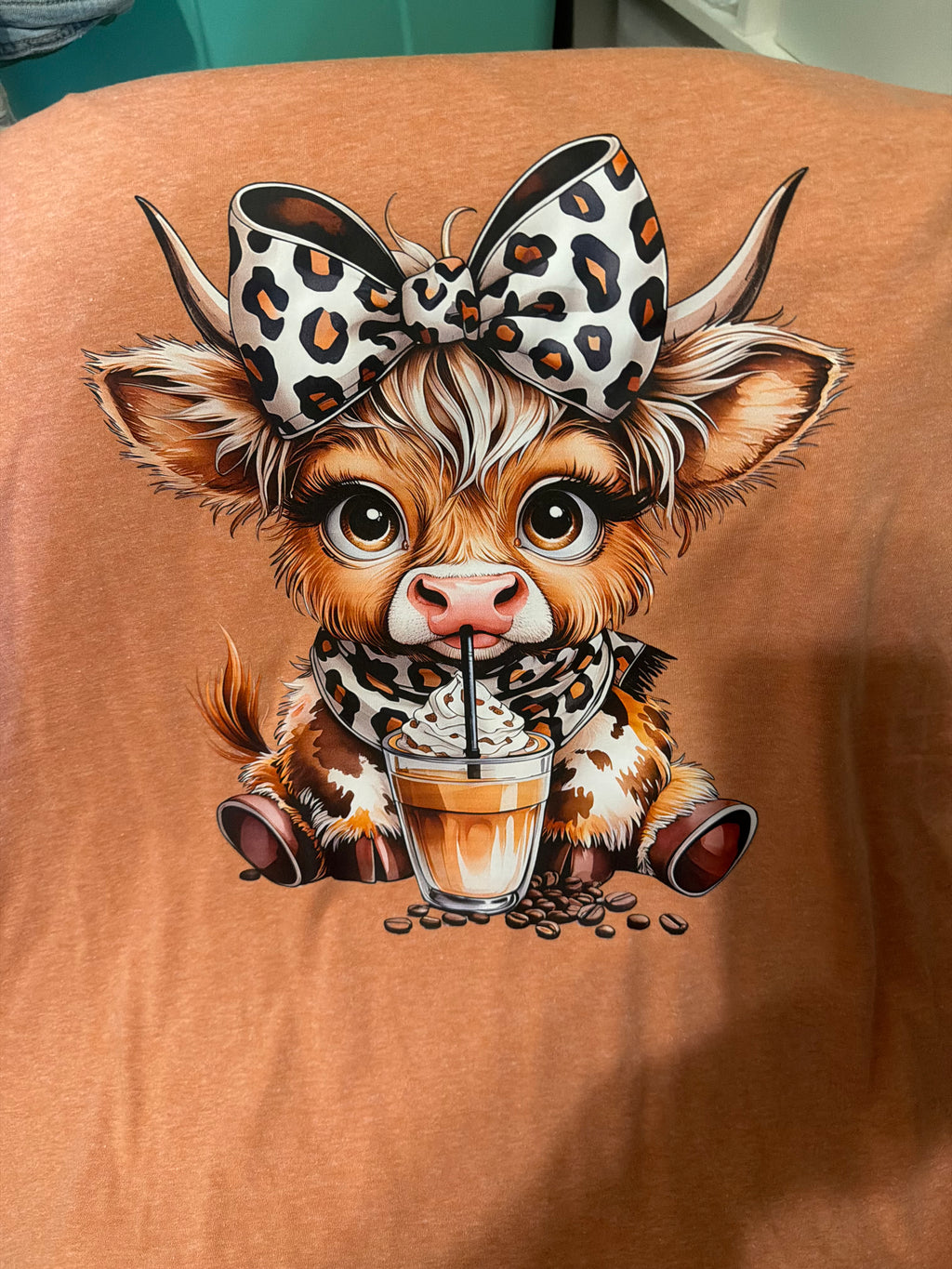 Coffee Cutie Highland Cow Sweatshirt | Cozy Fall Graphic Crewneck