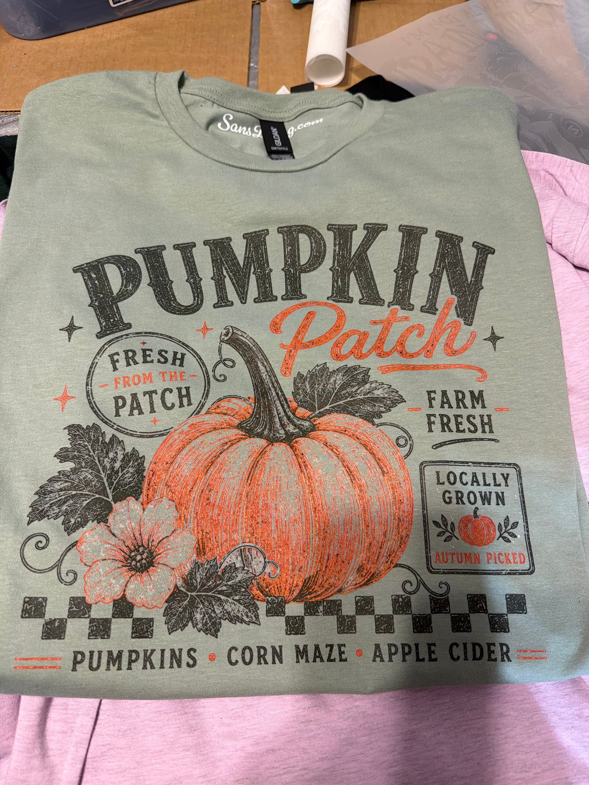 Pumpkin Patch Rhinestone Tee 🎃