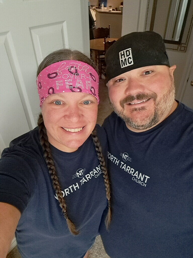 Faith over Fear Rhinestone Bandana Design
