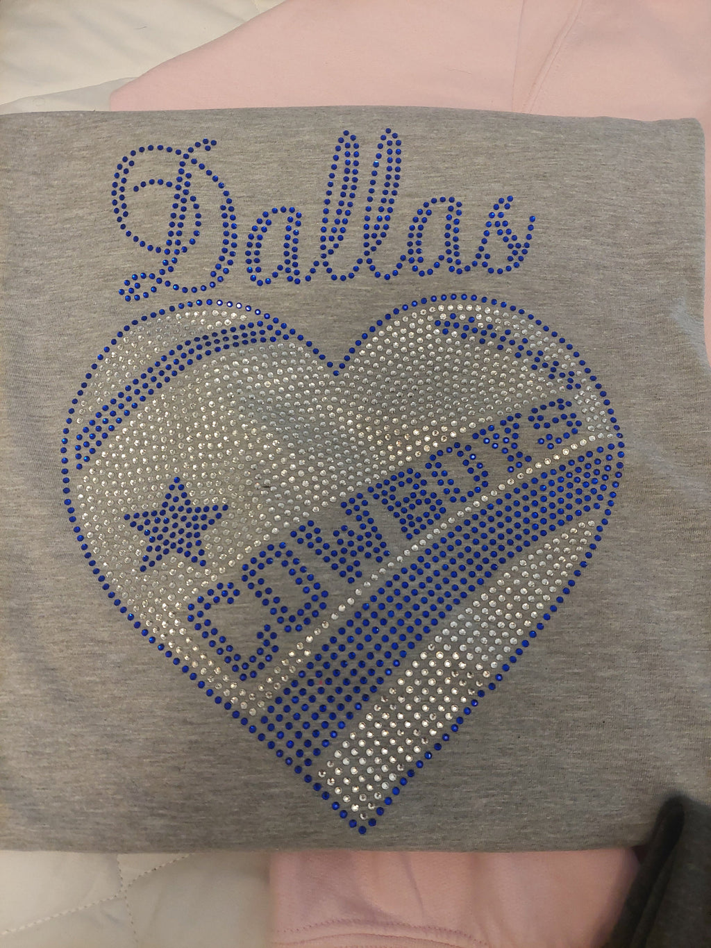 Dallas Cowboy Rhinestone Tshirt/Crewneck Sweatshirt
