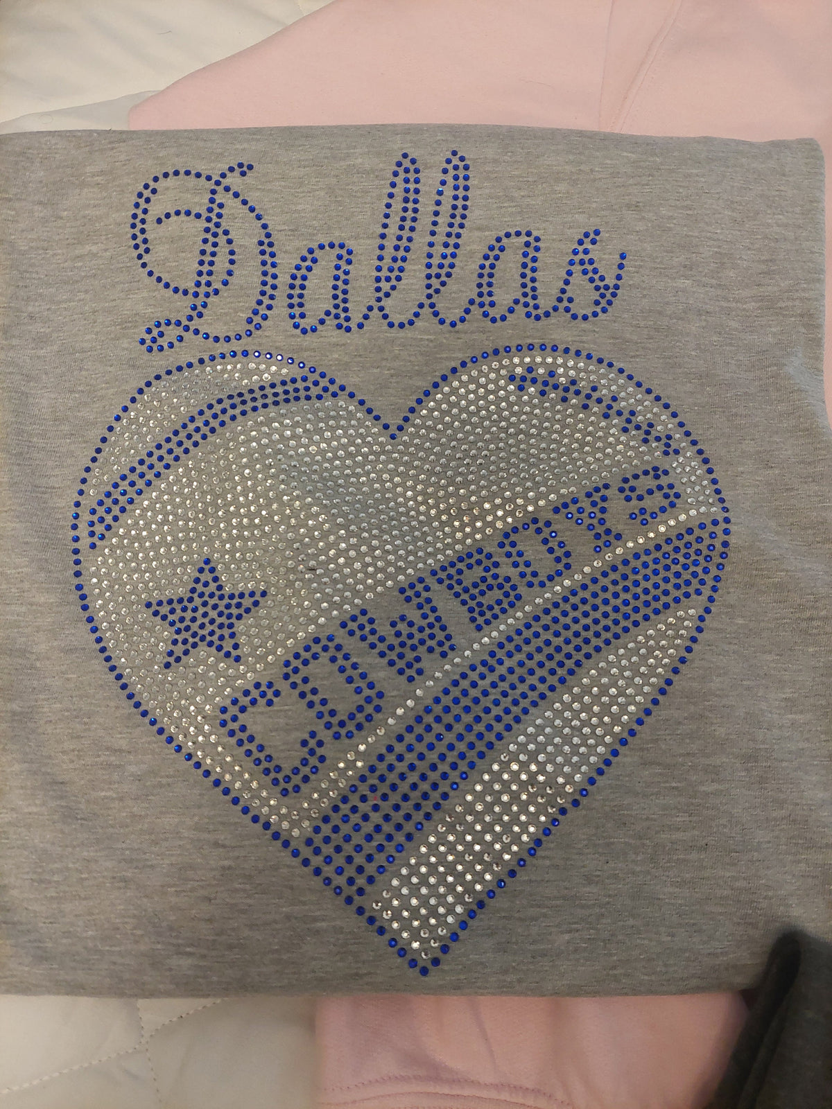 Dallas Cowboy Rhinestone Tshirt/Crewneck Sweatshirt