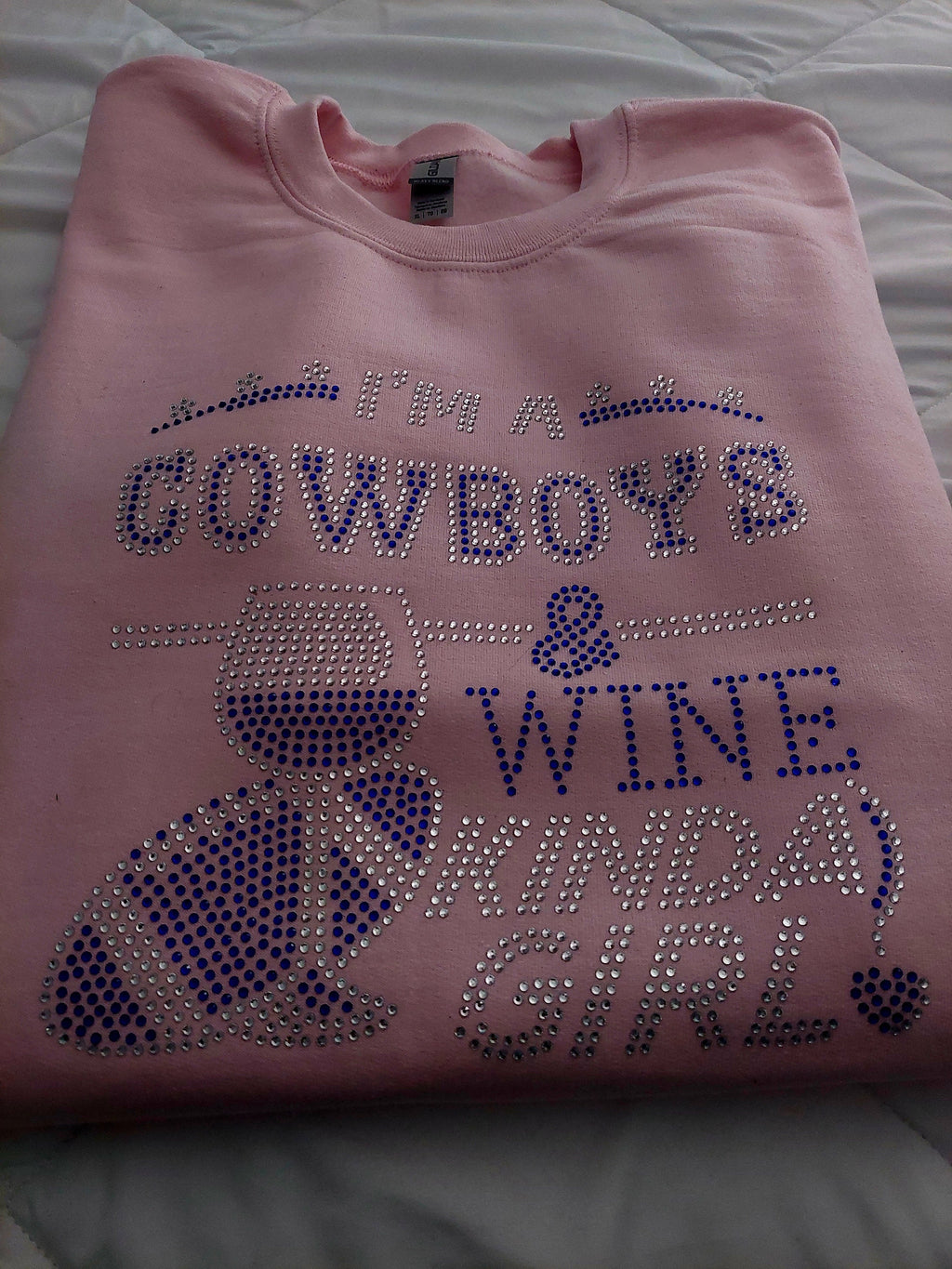 Dallas Cowboy Rhinestone Tshirt/Crewneck Sweatshirt