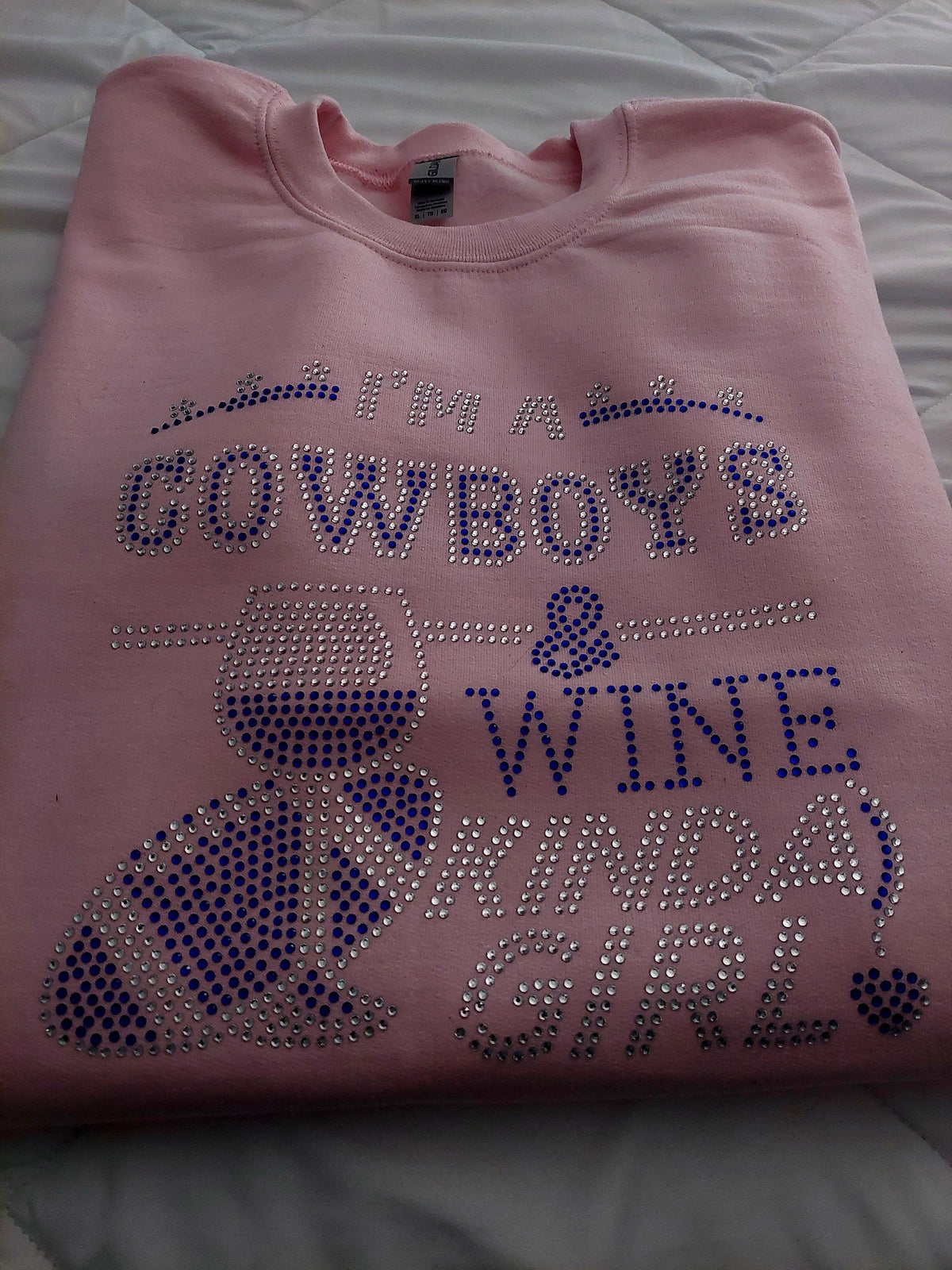 Dallas Cowboy Rhinestone Tshirt/Crewneck Sweatshirt