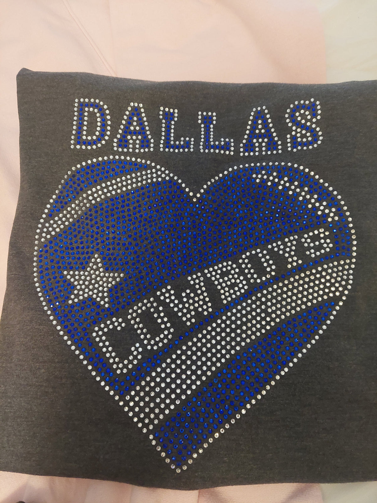 Dallas Cowboy Rhinestone Tshirt/Crewneck Sweatshirt