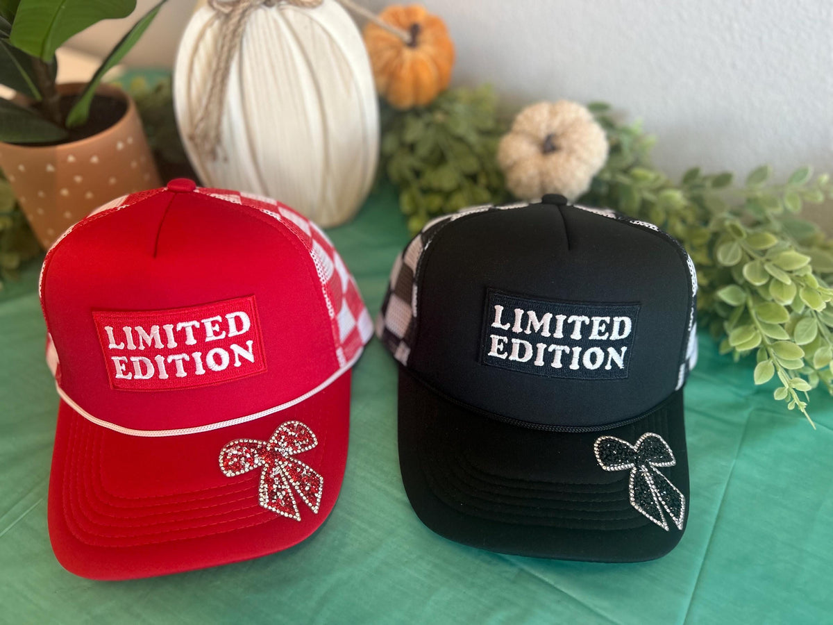 Limited Edition Trucker Cap | Embroidered Rhinestone Patch