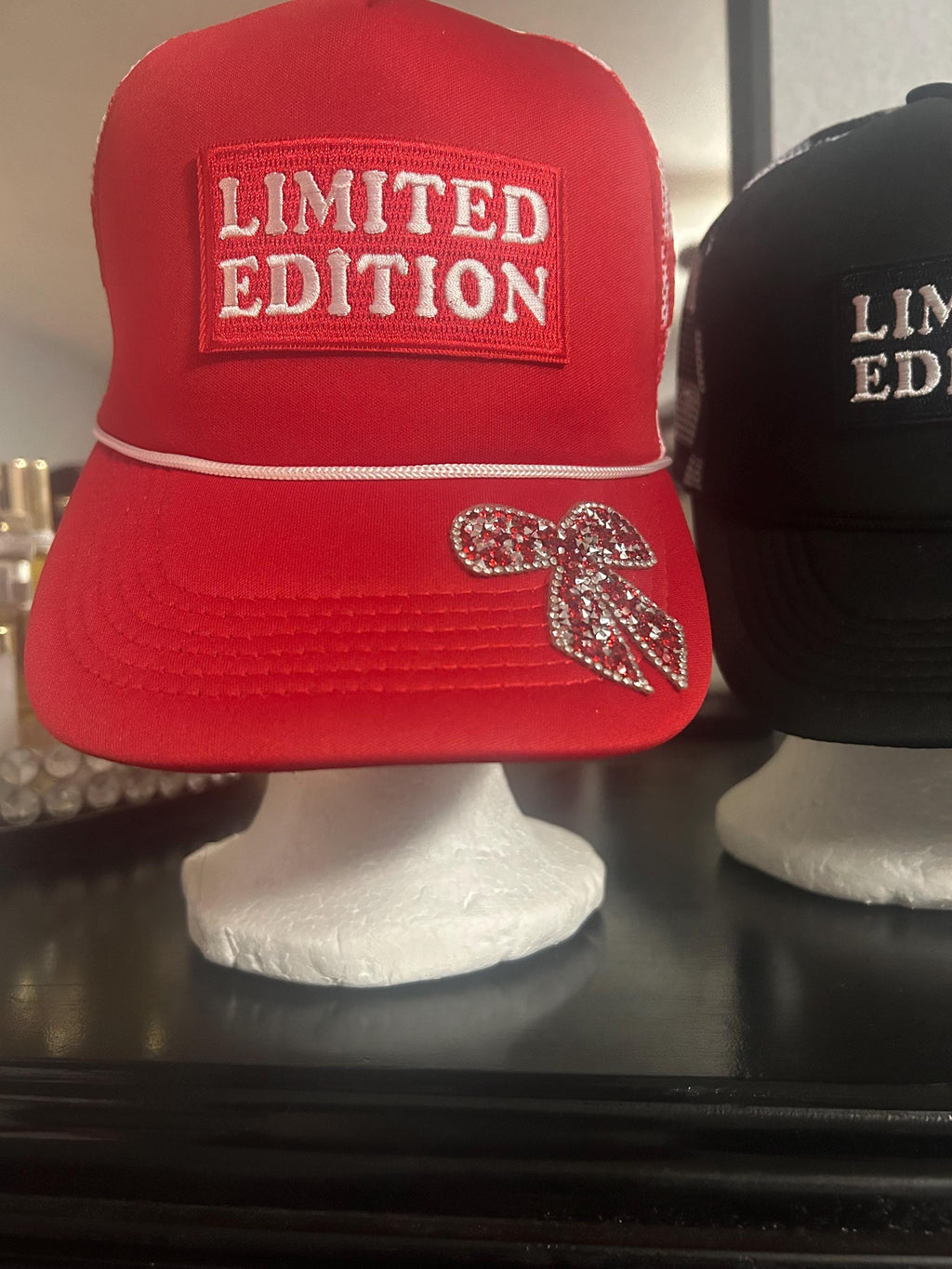 Limited Edition Trucker Cap | Embroidered Rhinestone Patch