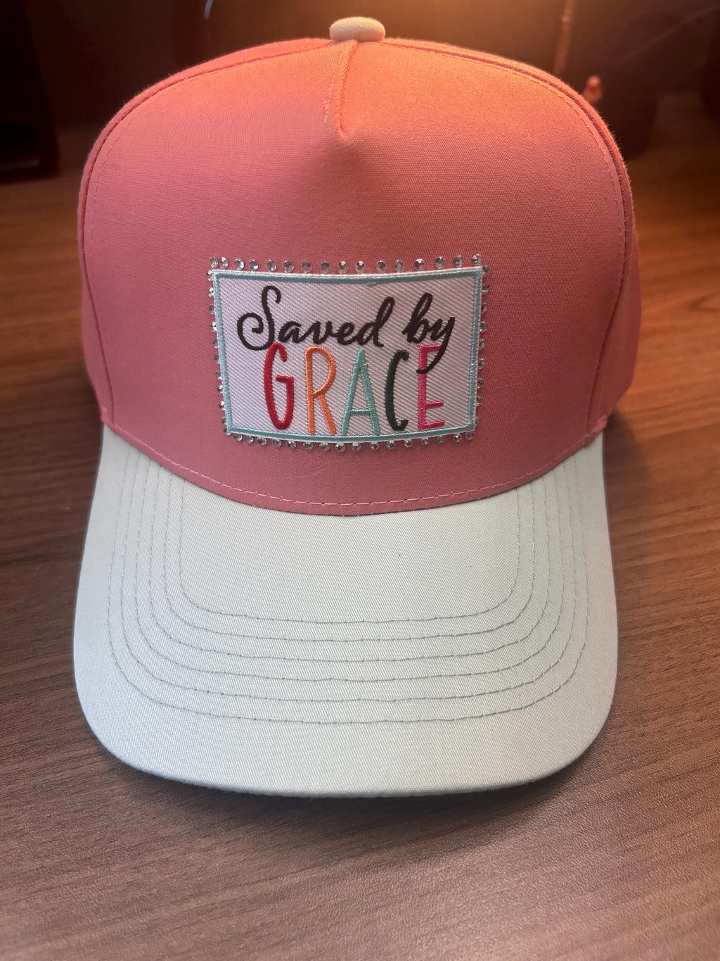 Saved by Grace | Ball Cap | Adjustable Cap | Embroidered Patch |