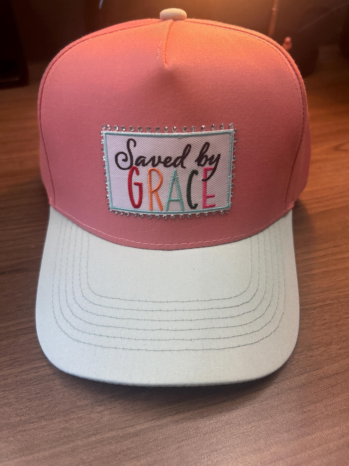 Saved by Grace | Ball Cap | Adjustable Cap | Embroidered Patch |