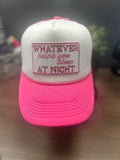 Whatever Helps you Sleep at Night | Ball Cap | Adjustable Cap | Embroidered Patch |