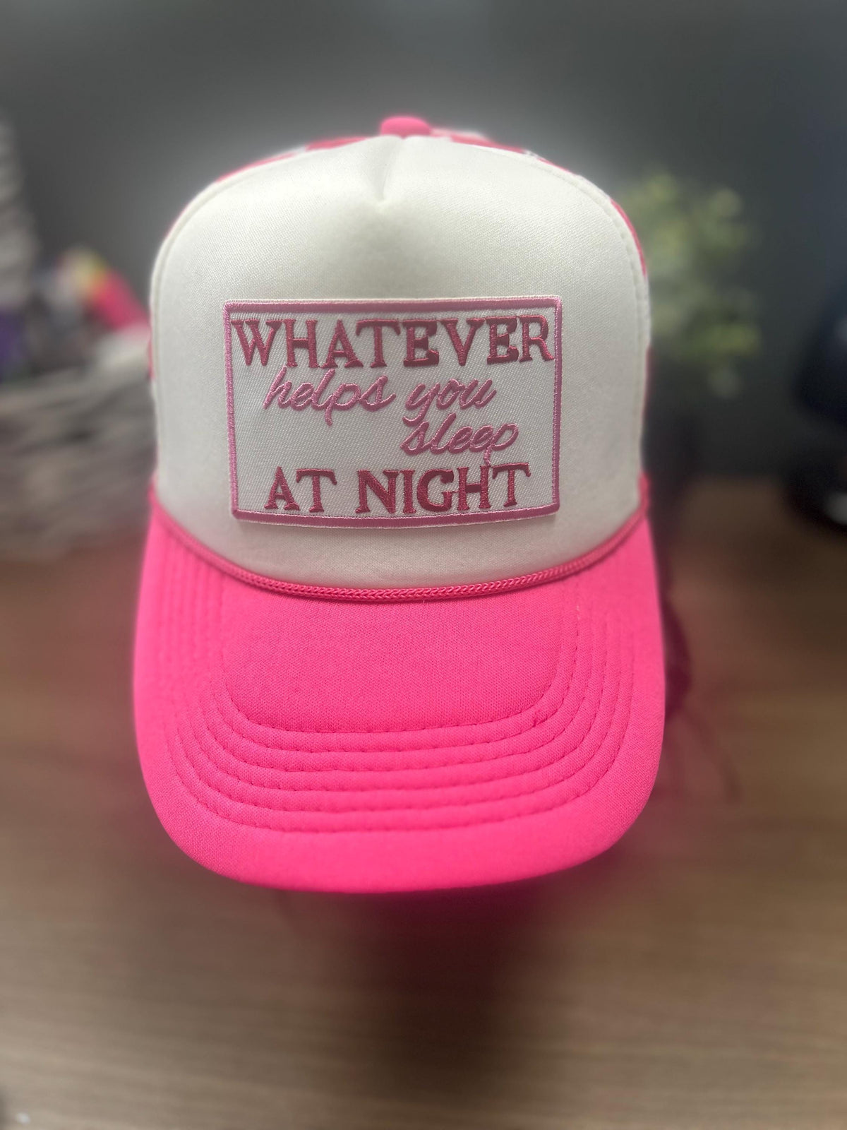 Whatever Helps you Sleep at Night | Ball Cap | Adjustable Cap | Embroidered Patch |