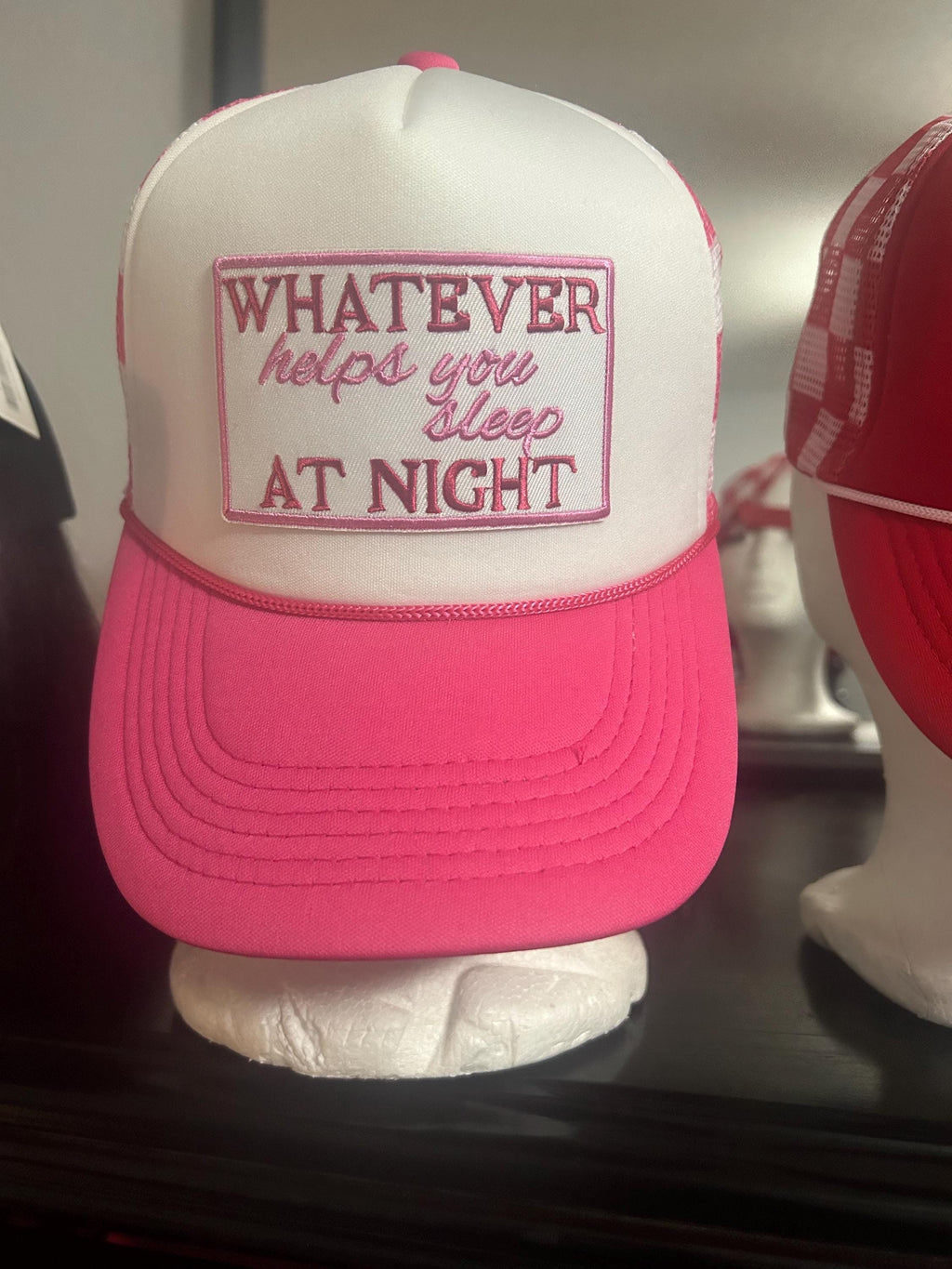 Whatever Helps you Sleep at Night | Ball Cap | Adjustable Cap | Embroidered Patch |