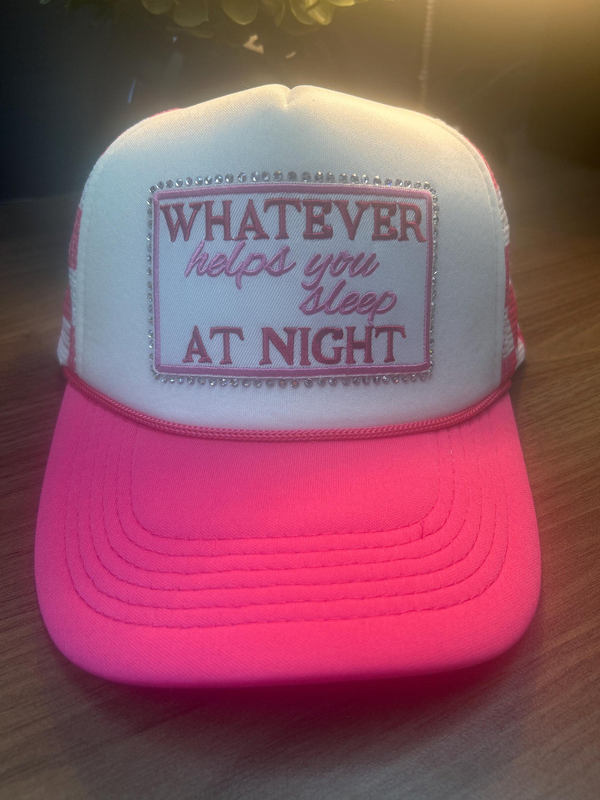 Whatever Helps you Sleep at Night | Ball Cap | Adjustable Cap | Embroidered Patch |