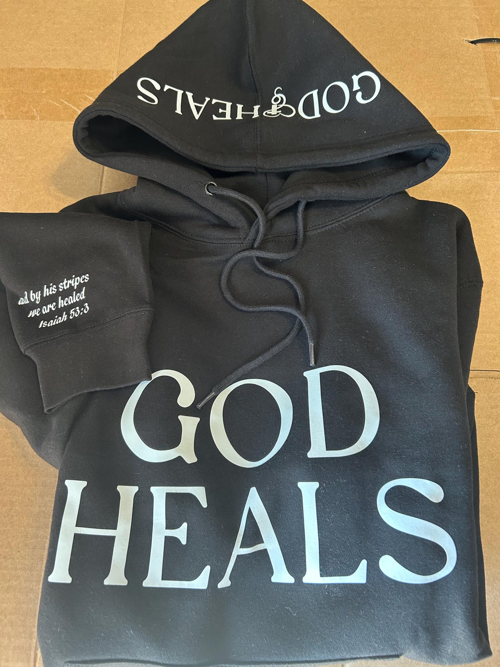 Custom Christian Hoodie | God Heals w/verse | unisex style |  Gift