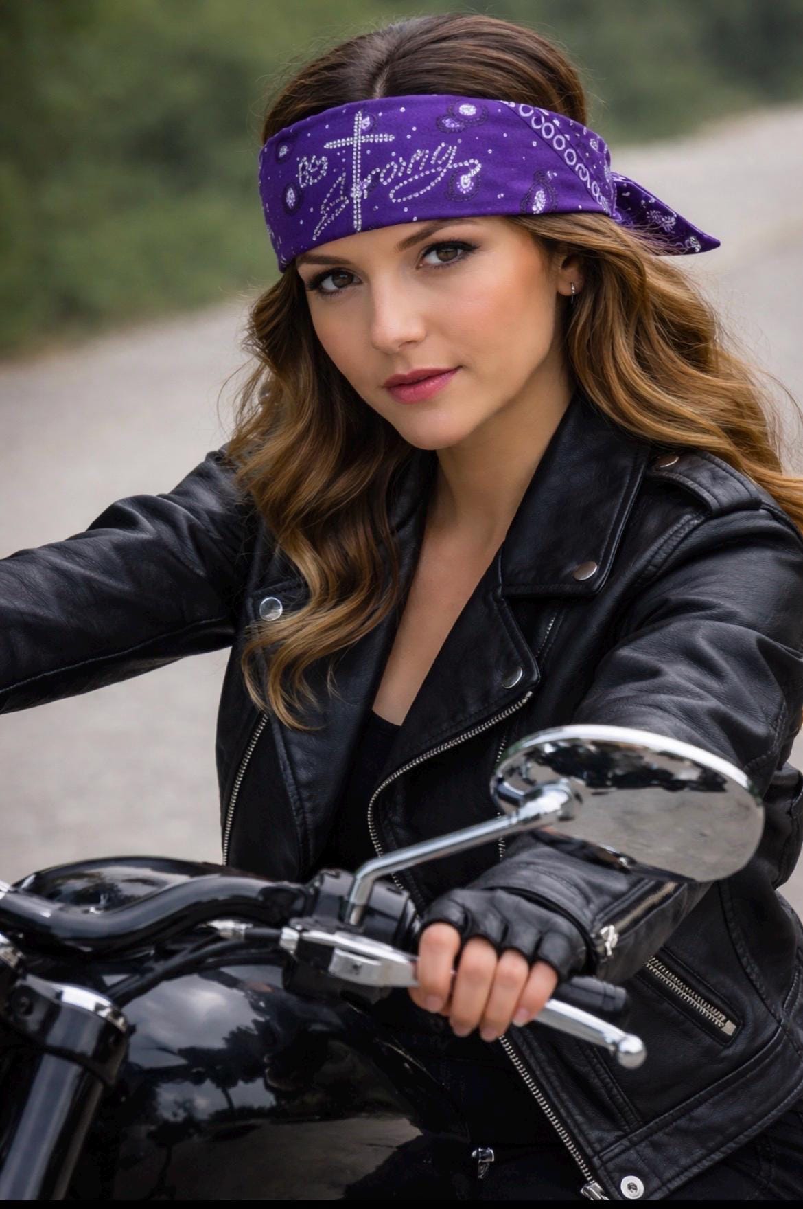 Be Strong Rhinestone Bandana - Cotton Head Wrap