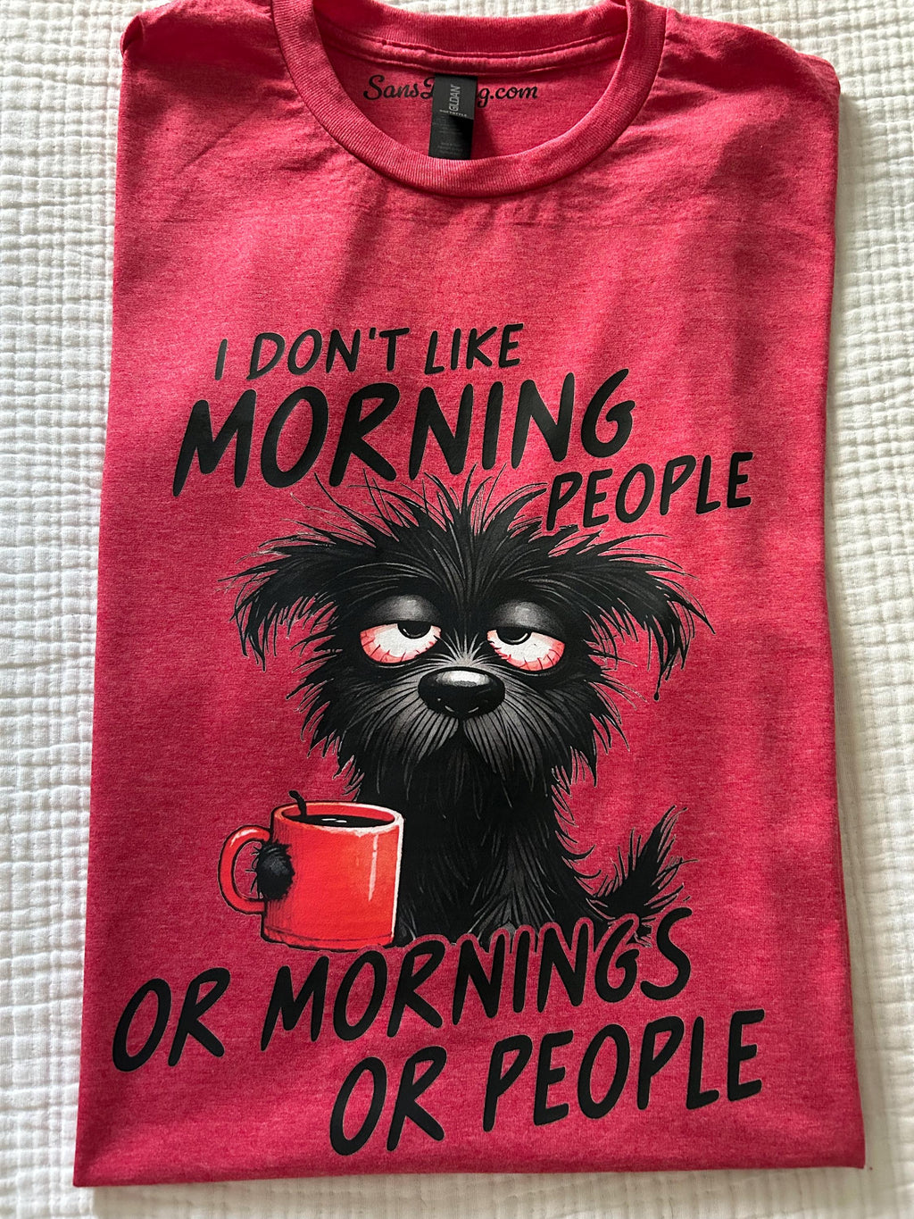 Graphic Tshirt | I Don't Like Mornings Or People