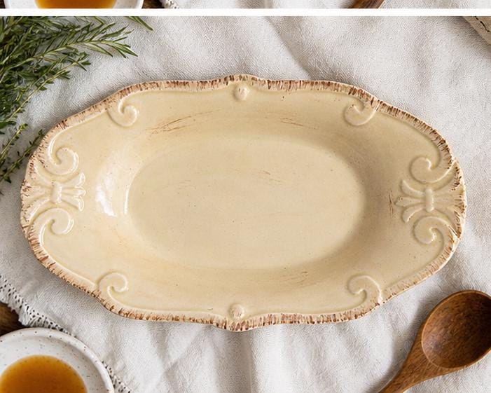 Vintage Cream Gravy Boat with Saucer | Farmhouse Kitchen Decor | Rustic Serving Dish | Shabby Chic Tableware | Neutral Kitchen Accent