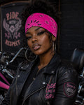 Hot Pink Cotton Rhinestone Bandana: Working out, Biker Headwrap, or just an Accessory