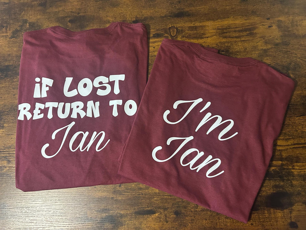 If Lost Return to/I’m (name) | Husband&Wife | Graphic T-shirt | Couples | Men's or Ladies