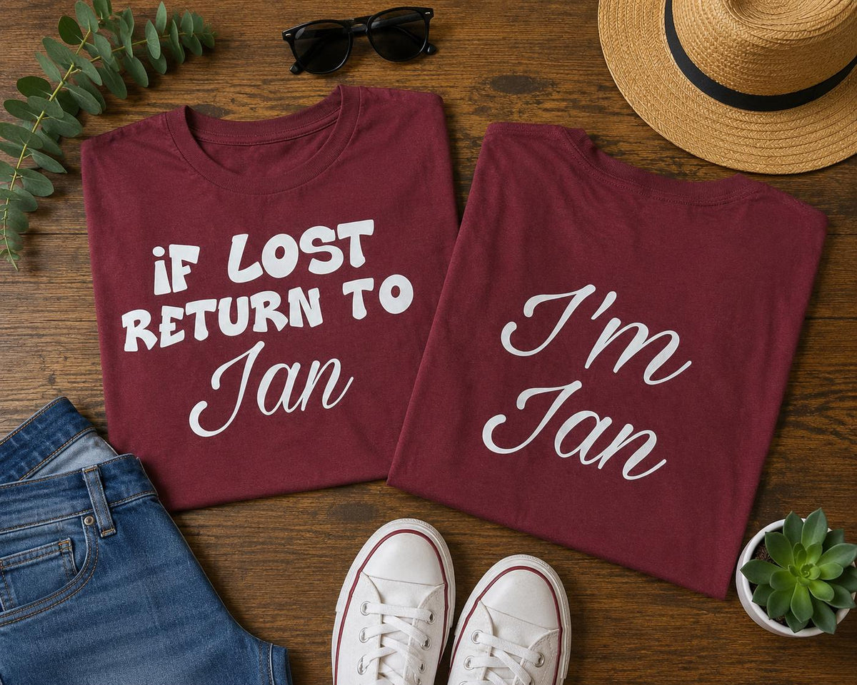 If Lost Return to/I’m (name) | Husband&Wife | Graphic T-shirt | Couples | Men's or Ladies
